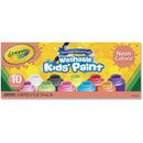 Crayola 10-color Neon Washable Kids Paint (542390)