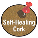 3M Cork Bulletin Board, 36 x 24, Aluminum Frame w/Mahogany Wood Grained Finish (C3624MY)