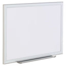 Universal Dry Erase Board, Melamine, 72 x 48, Satin-Finished Aluminum Frame (43626)