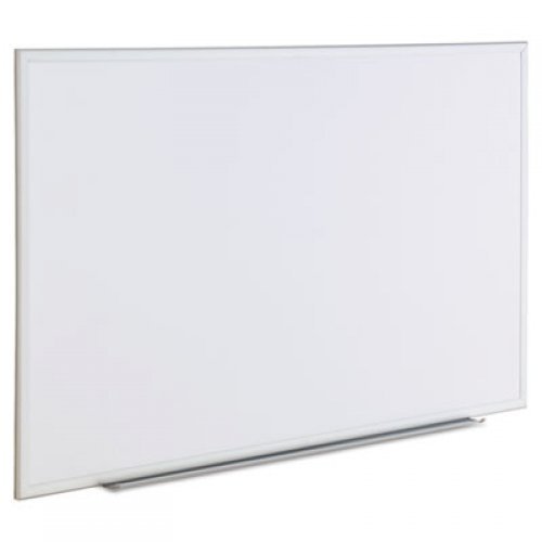 Universal Dry Erase Board, Melamine, 72 x 48, Satin-Finished Aluminum Frame (43626)