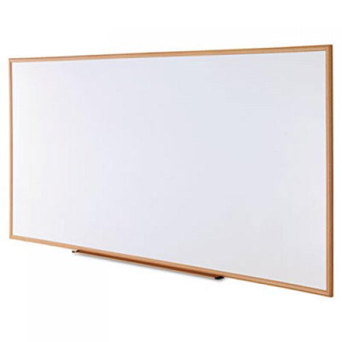 Universal Dry Erase Board, Melamine, 72 x 48, Satin-Finished Aluminum Frame (43626)