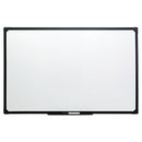 Universal Dry Erase Board, Melamine, 48 x 36, Black Frame (43629)