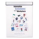 Advantus Grip-A-Strip Display Rail, 12 x 1 1/2, Aluminum Finish (1025)