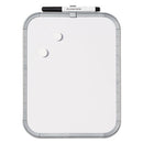 MasterVision Magnetic Dry Erase Board, 11 x 14, White Plastic Frame (CLK020303)