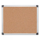 MasterVision Value Cork Bulletin Board with Aluminum Frame, 36 x 48, Natural (CA051170)