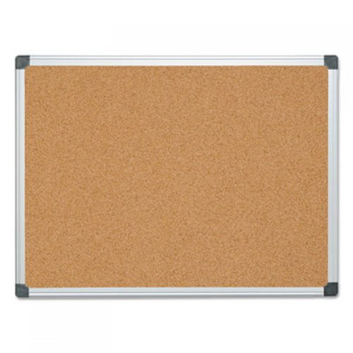 MasterVision Value Cork Bulletin Board with Aluminum Frame, 36 x 48, Natural (CA051170)