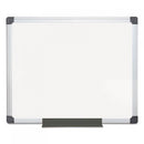 MasterVision Value Lacquered Steel Magnetic Dry Erase Board, 24 x 36, White, Aluminum Frame (MA0307170)