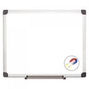MasterVision Value Lacquered Steel Magnetic Dry Erase Board, 24 x 36, White, Aluminum Frame (MA0307170)