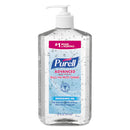 PURELL Advanced Hand Sanitizer Refreshing Gel, Clean Scent, 8 oz Pump Bottle, 12/Carton (965212CT)