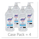 PURELL Advanced Hand Sanitizer Refreshing Gel, Clean Scent, 8 oz Pump Bottle, 12/Carton (965212CT)