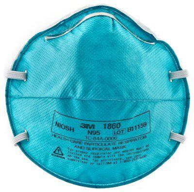3M N95 model 1860 NIOSH  - $2- 20 masks