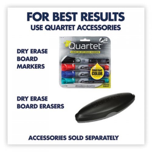 Quartet Classic Series Total Erase Dry Erase Board, 36 x 24, White Surface, Black Frame (S533B)
