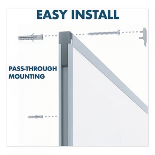 Mead Dry-Erase Board, Melamine Surface, 36 x 24, Silver Aluminum Frame (85356)