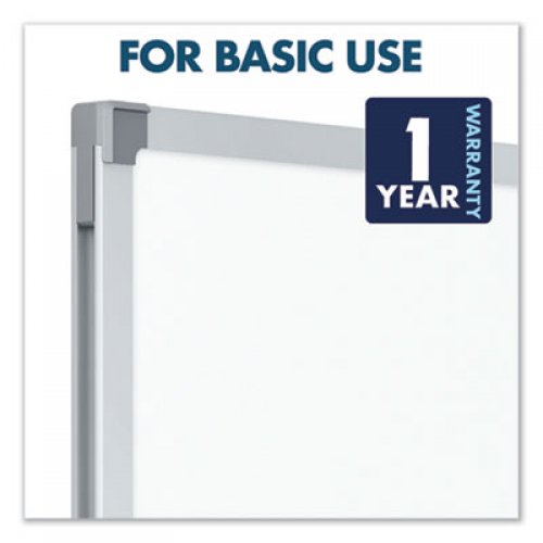 Mead Dry-Erase Board, Melamine Surface, 36 x 24, Silver Aluminum Frame (85356)