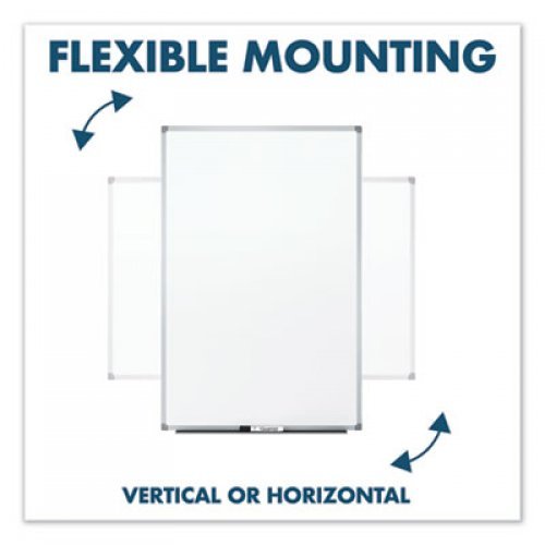 Mead Dry-Erase Board, Melamine Surface, 36 x 24, Silver Aluminum Frame (85356)