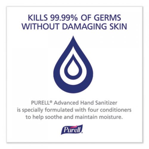 PURELL Advanced Hand Sanitizer Refreshing Gel, Clean Scent, 8 oz Pump Bottle, 12/Carton (965212CT)