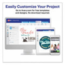 Avery Fabric Transfers, 8.5 x 11, White, 12/Pack (3275)