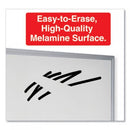 Universal Dry Erase Board, Melamine, 72 x 48, Satin-Finished Aluminum Frame (43626)
