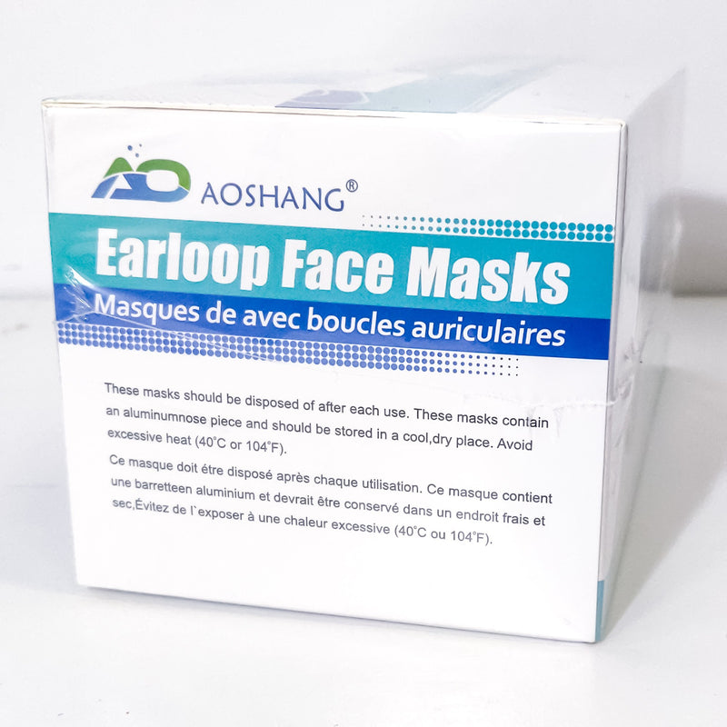ASTM Level 1 Procedure Mask - 98% filtration -  Disposable - Aoshang - pack of 50