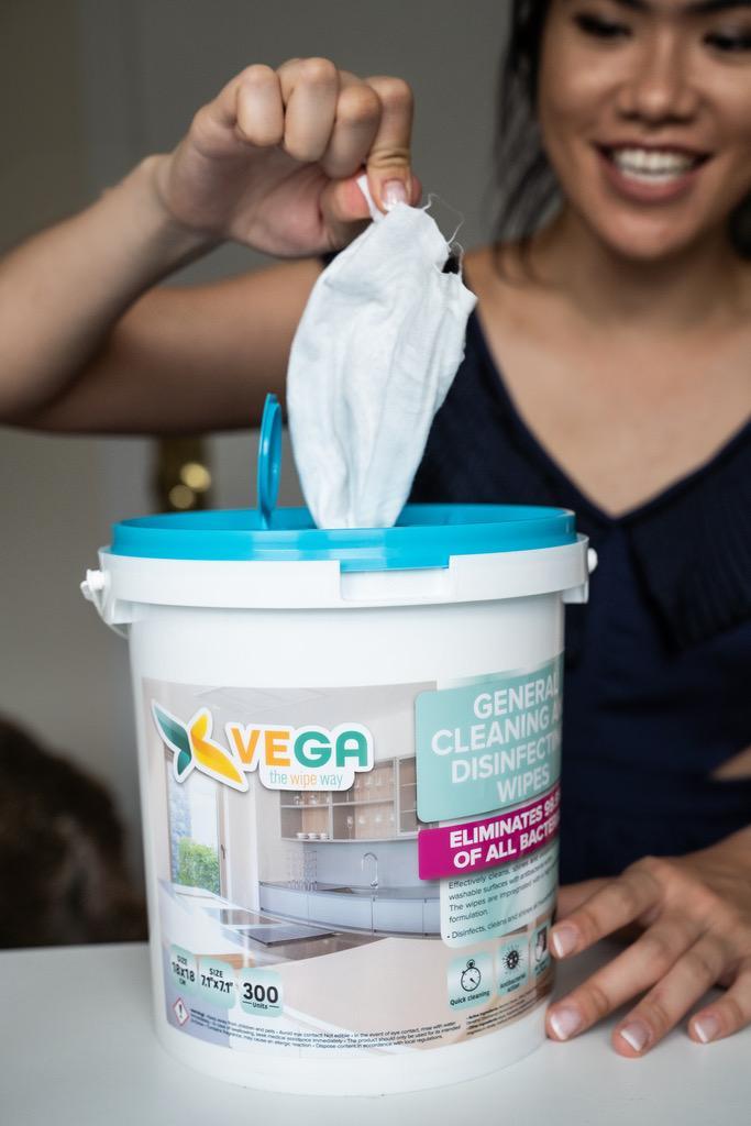 1800 Disinfecting wipes - 6 buckets of 300 wipes  - FREE SHIPPING -