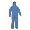 KleenGuard A60 Elastic-Cuff, Ankle & Back Coveralls, Blue, 2X-Large, 24/Case (45005)