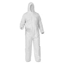 KleenGuard A35 Coveralls, Hooded, X-Large, White, 25/Carton (38939)
