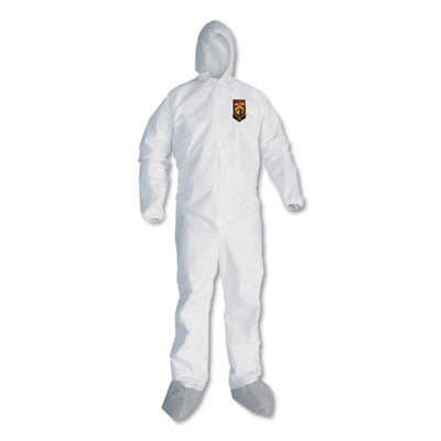 KleenGuard A45 Liquid and Particle Protection Surface Prep/Paint Coveralls, Large, 25/CT (48973)