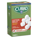 Curad Sterile Cotton Balls, 1", 130/Box (CUR110163)