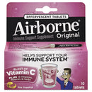 Airborne Immune Support Effervescent Tablet, Zesty Orange, 30 Count (10030)