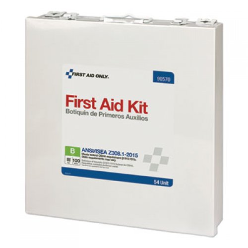 First Aid Only Unitized ANSI Compliant Class B Type III First Aid Kit for 100 People, 54 Units (90570)