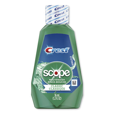 Crest + Scope Rinse, Classic Mint, 36 mL Bottle, 180/Carton (97506)