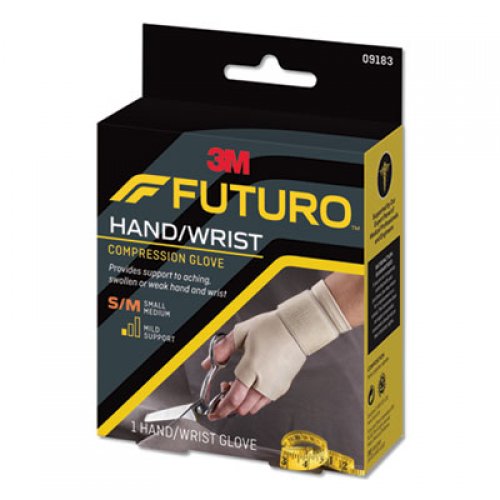 FUTURO Energizing Support Glove, Medium, Palm Size 7 1/2" - 8 1/2", Tan (09183EN)