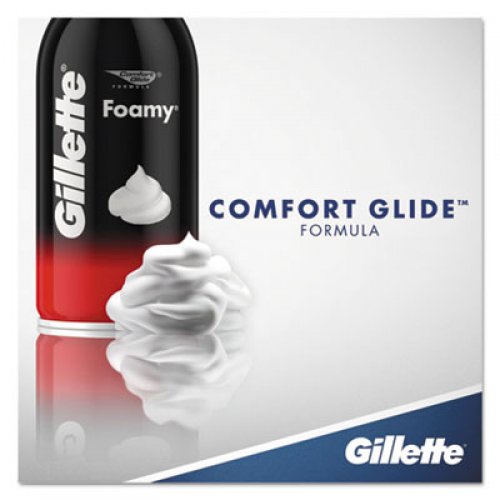 Gillette Foamy Shave Cream, Original Scent, 2 oz Aerosol, 48/Carton (14501)
