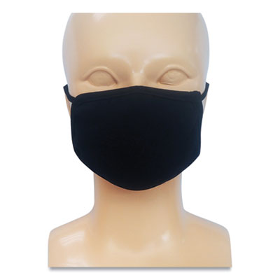 GN1 Kids Fabric Face Mask, Black, 500/Carton (PE17336)
