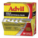 Advil Sinus Congestion and Pain Relief, 50/Box (BXAVSCP50BX)