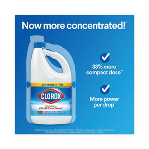 Clorox Bleach w/ CloroMax - Bulk - 6 Bottles