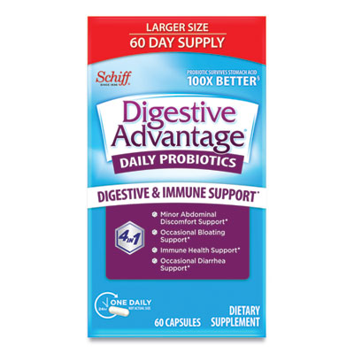 Digestive Advantage Daily Probiotic Capsule, 50 Count (18167)