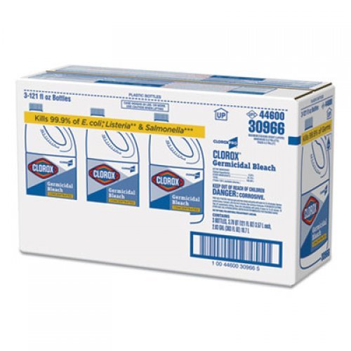 Clorox Concentrated Germicidal Bleach, Regular, 121oz Bottle (30966EA)