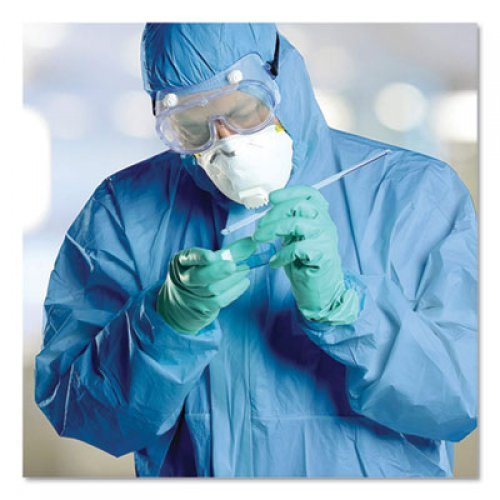 KleenGuard A60 Elastic-Cuff, Ankle & Back Coveralls, Blue, 2X-Large, 24/Case (45005)